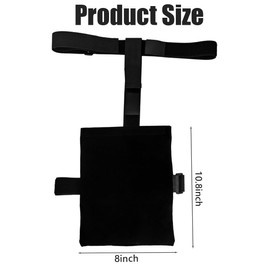 2 Set Urinary Drainage Bag Cover,Catheter Stabilization Device,Catheter Leg Bag Holder,Urine Leg Bag Holder Cover with Waist Belt,Washable & Reusable Catheter Supplies