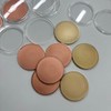 Ciezeical 30PCS 3mm Brass Coin Blanks,40mm Threaded Edged,Acrylic Protection Box,3mm