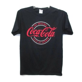 Coca-Cola Black T-shirt Tee Size 2XL 2X-Large Taste of Summer  100% Cotton