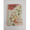 Pooch & Sweetheart Brooch Writing Journal Red White Poinsettia Sparrow