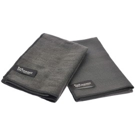 JEMAKO Set of 2 Taupe Wet & Dry Set Professional Cloth Plus M 40 x 45 cm Drying Cloth 45 x 60 cm Including Sinland Fine Mesh Laundry Net