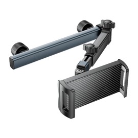 Car Headrest Tablet Holder | Aluminum Alloy 360 Degree Rotatable Headrest Phone Mount | Automotive Interior Accessories, Multifunctional Backseat Cellphone Bracket for Road Trip