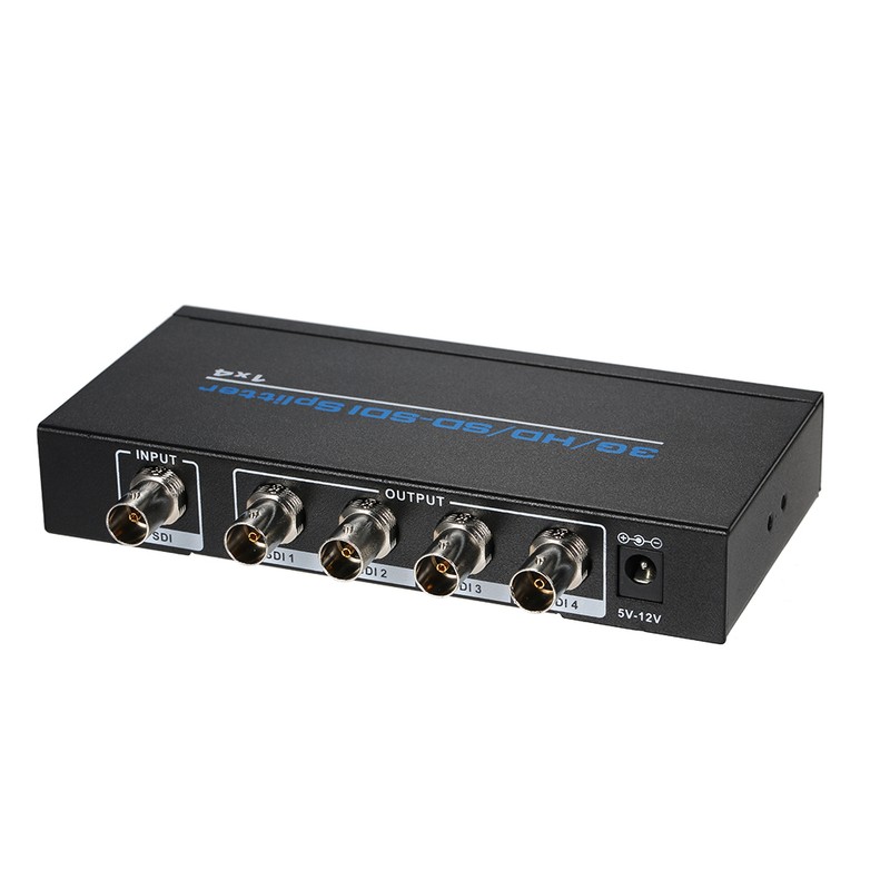 3G/HD/SD_SDI Splitter 1 * 4 Distribution 1 Input 4 Outputs