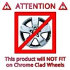 Elite Auto Chrome 4-Pack of 20' Gloss Black Wheel Skins