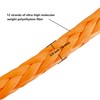 Ucreative 3/8 Inch x 50 Feet Synthetic Winch Rope Extension