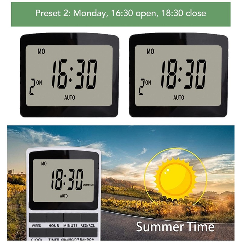 Timer Outlet, Intelligent Programmable Indoor Timed Power Switch, 600mAh Power