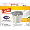 Glad Medium Drawstring Trash Bags with Clorox, 8 Gal, Lemon