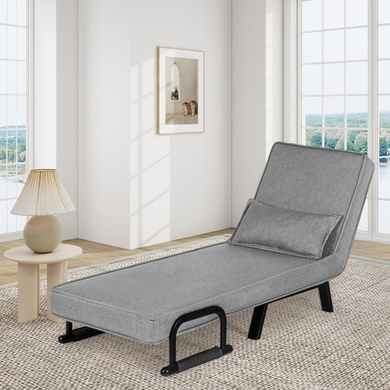 TYBOATLE Folding Chair Bed, Comfy Convertible Sleeper Sofa, 5 in
