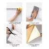 LH_Decor Papel Tapiz Pared 3d Piedra Panel Relieve Textura -