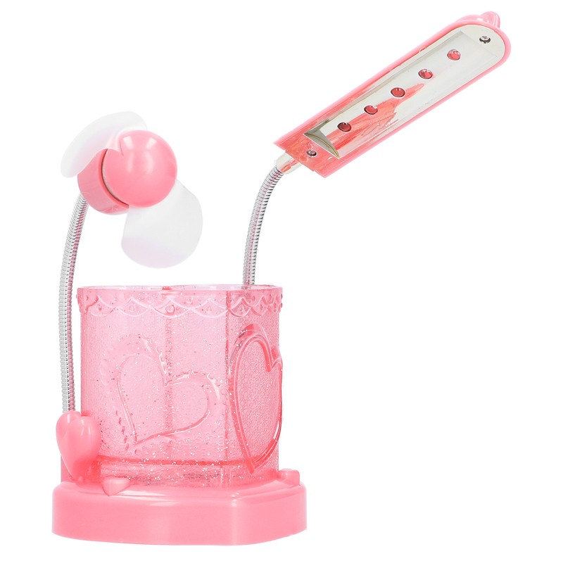 3 in 1 LED Pencil Holder Lamp Multifunction Fan Table