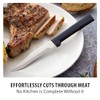 Rada Cutlery Serrated Steak Knife, Made in USA, Black Handle