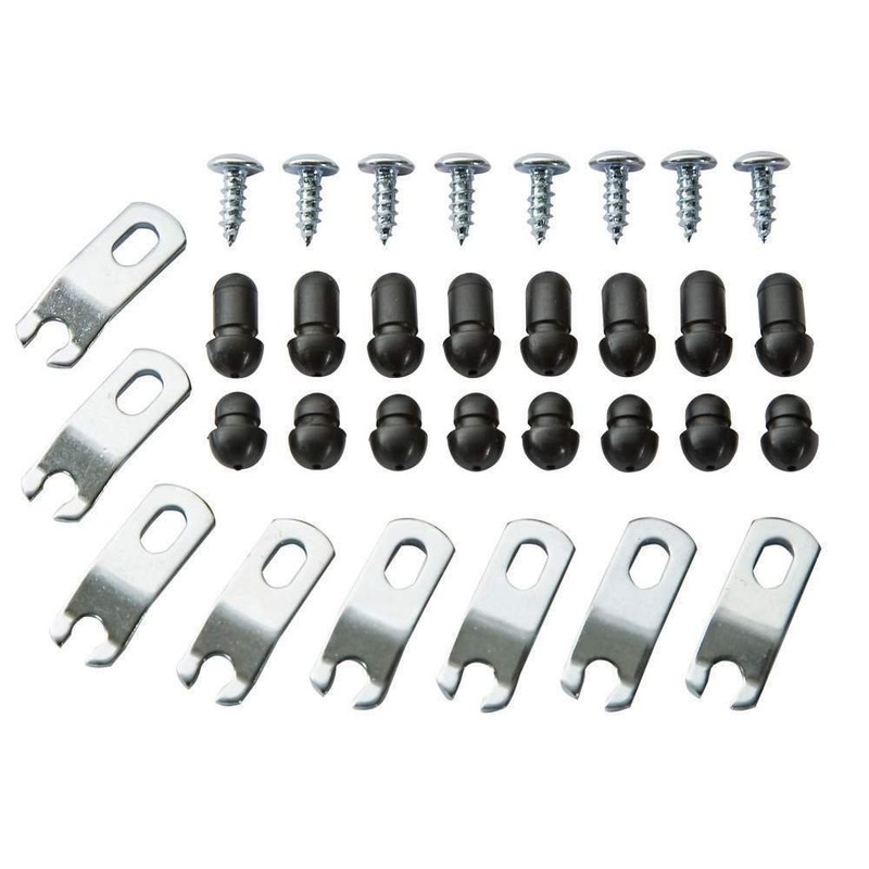 Glass Retainer Clips, Antique Bronze