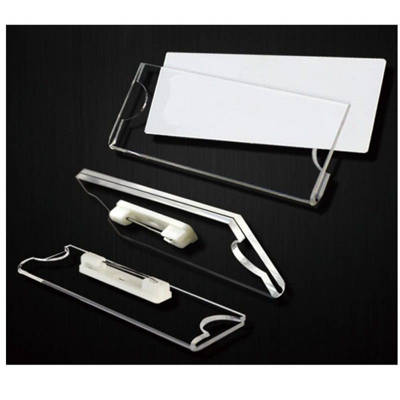 Pack of 16 Durable Name Badges, 30 x 70 mm