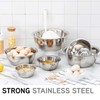 Abizarch Stainless Steel Mixing Bowls Set of 5,Multipurpose Metal Kitchen