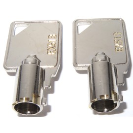 Generic EX513 Independent Service Light-Fan Lockout Keys for Kone & Hiss-Craft (Vertically Engraved, Silver, Mechanical Switch, Push Button, ON-OFF)