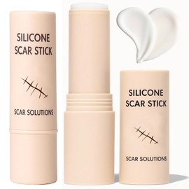 CLERVUN 60% Silicone Scar Stick, Skin Scar Solutions for Face and Body, Stick Applicator Manual Massage, with Centella Asiatica Extracts and Vitamin E, Soothing & Gentle for All Skin Scar Types