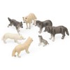 RESTCLOUD 7Pcs Wolf Toy Figurines Set Wolf Animals Figures (Wolf