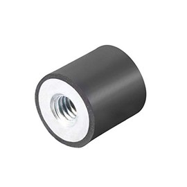 uxcell 10 x 10mm M4 Thread Female Rubber Mounts,Vibration Isolators,Replaces Anti Vibration Pads Flat Silentblock Base Block 8pcs