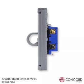 CONCORD AEROSPACE APOLLO NASA COMMAND MODULE LIGHT SWITCH PANEL WALLPLATE WITH SINGLE POLE TOGGLE