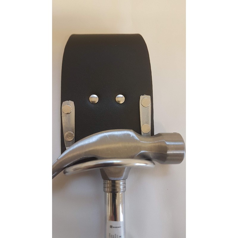 Black Leather Steel Hammer Holder Steel Saddle BBI for Scafffolding