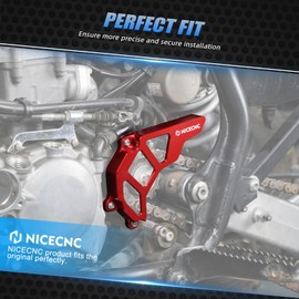 NICECNC Motorcycle Front Sprocket Cover Compatible with Honda TRX450R 2010 2011 2012 2013 2014, TRX450R Kick Start 2006 2007 2008 2009 2012, Replacement for 23810-HP1-600(Red)
