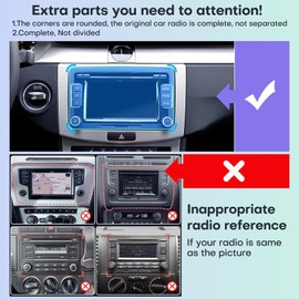 Car Radio for VW Volkswagen Seat Golf Passat Jetta Beetle Tiguan Touran EOS 8" Touchscreen CarPlay Upgrade Bluetooth Stereo with Android Auto GPS Navigation WiFi FM Backup Camera