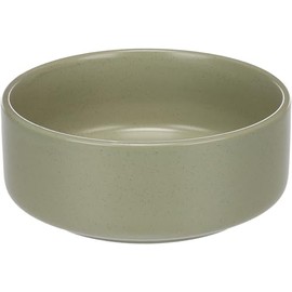 Flamingo Ceramic Dog Bowl - Dog Bowl Medium Dogs - 750 ml - Dishwasher Safe - Round Green