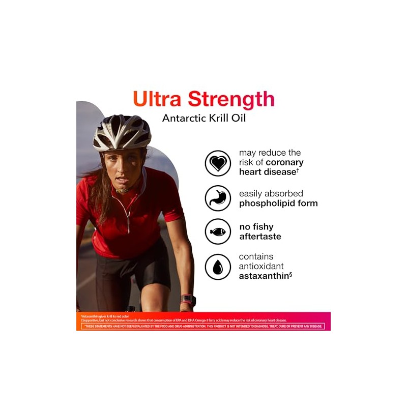 Megared Ultra Strength Omega-3 Krill Oil, 1000 mg, 60 Count