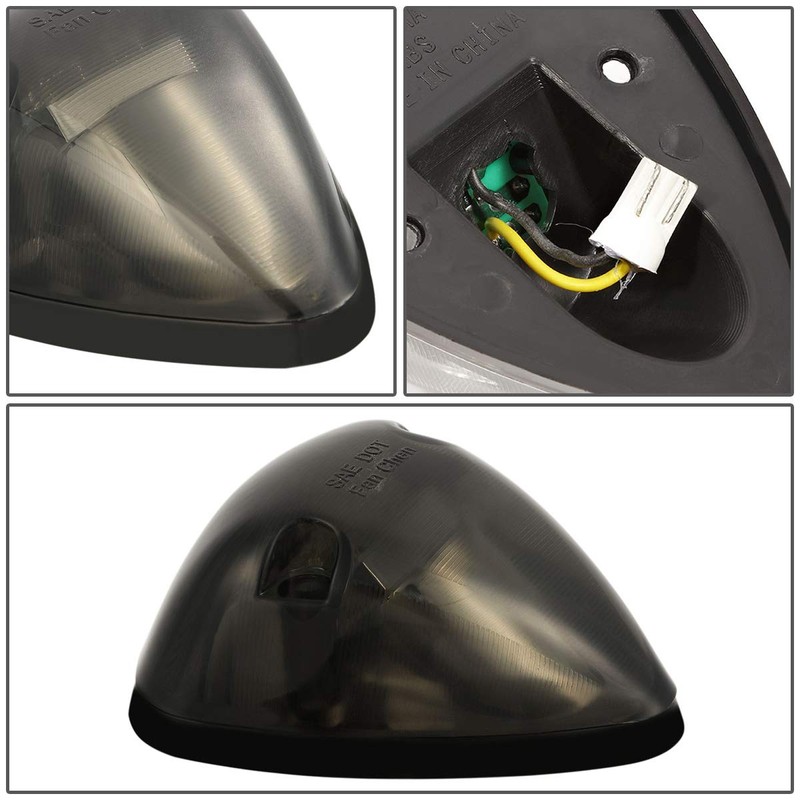 DNA Motoring CBL-DR94-SM-Y LED Cab Roof Top Marker Lights X