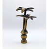 Lamp Finial-Coconut Palm Tree-Antique Brass Finish, Highly Detailed Metal Casting