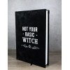 Not Your Basic Witch Pentagram Motif A5 Lined Pages Velvet