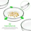 40 Pack Sterile Plastic Petri Dishes with Lid, 90mm Dia