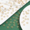 HOBBIESAY Pack of 100 Golden Jump Rings 6 mm Open
