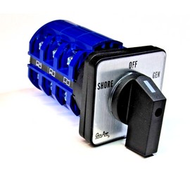 GenAmp 50 Amp Power Selector, Shore-Off-Gen Rotary Switch for RV,Motorhome,T
