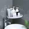 Triangle Bathroom Corner Rack Waterproof Ventilated Plastic Wall Mounted Shelf