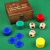 Left Right Center Dice Game Set, Include 3 1-inch Wooden