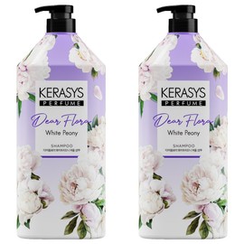 Kerasis Dear Flora White Peony Shampoo White Peony Scent, 2 bottles, 1.5L / 케라시스 디어플로라 화이트피오니 샴푸 화이트 피오니향, 2개, 1.5L