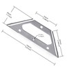 2Pcs Trapeziform Angle Brackets Stainless Steel Multifunction Corner Brace Bracket