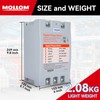 MOLLOM 3 Phase Converter, Digital Phase Shift 5.5KW 7.5HP 23Amps