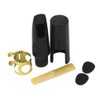 Tenor Sax Saxophone Mouthpiece Plastic with Cap Metal Buckle Reed