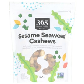 365 by Whole Foods Market, Cashews, Seaweed Seasoned, 10 Ounce