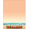 Stonehouse Collection Beach Holiday Letterhead - 60 Christmas Sheets Per