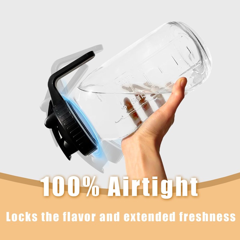 Mason Jar Pour Spout Lid for Wide Mouth Mason Jars,