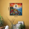 Stained Glass Lighthouse Puzzles for Adults 1000 Piece, Mosaic Beach