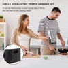CIRCLE JOY Electric Salt and Pepper Grinder Set Stainless Steel