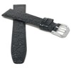 20mm Black Croc Pattern Leather Smartwatch Band Strap fits Skagen