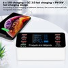 8-Ports Intelligent Charging Station LED Display Digital QC3.0 PD 60W