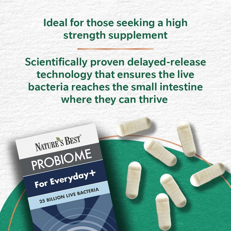 Nature’s Best ProBiome Everyday+ - 25 Billion Live Bacteria -
