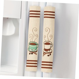 DOITOOL Fundas Para Manijas De Refrigerador 3 Piezas Cubiertas Protectoras Antihuellas Para Electrodomésticos Cocina Y Congelador Fácil Instalación 13.77X6.69X0.19In