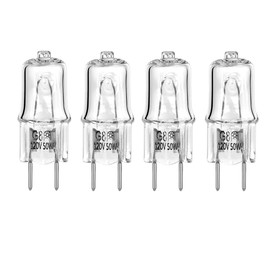 Appliance Light Bulb for GE Microwave Oven- Halogen Light Bulb Fits for GE Over The Stove Range Microwave Hood,G8/50W/120V,Night Light/Stove Light Bulb,Replaces WB08X10051 WB08X10057,4-Pack